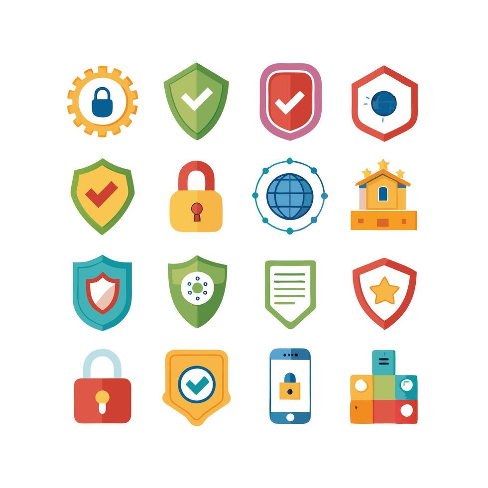 Security Icon Set Collection Illustration vector