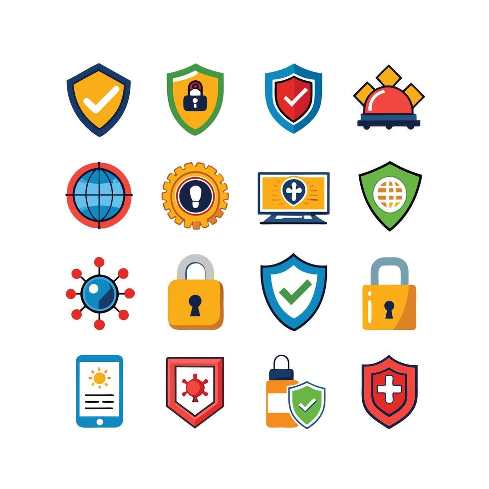 Security Icon Set Collection Illustration vector