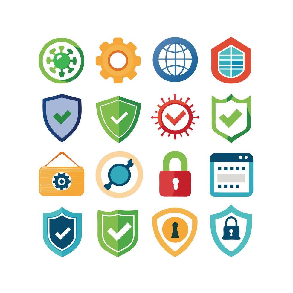 Security Icon Set Collection Illustration vector