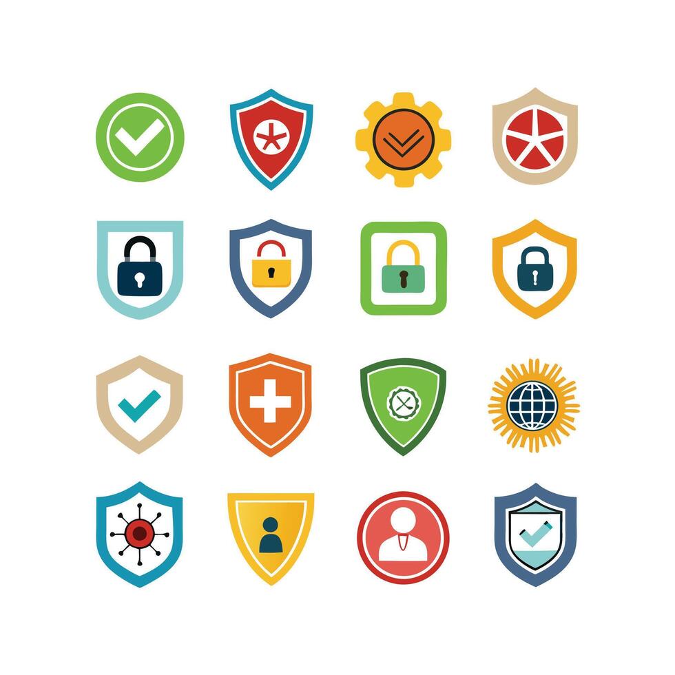 Security Icon Set Collection Illustration vector