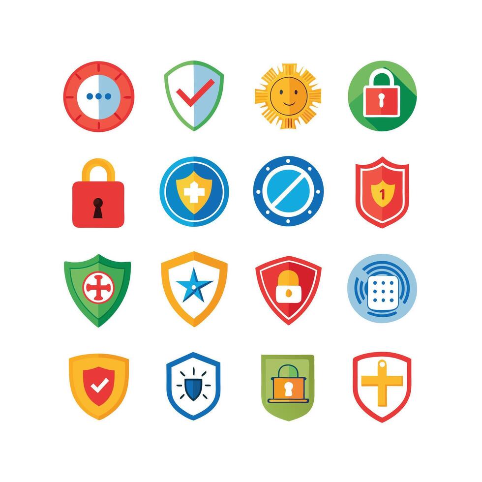 Security Icon Set Collection Illustration vector