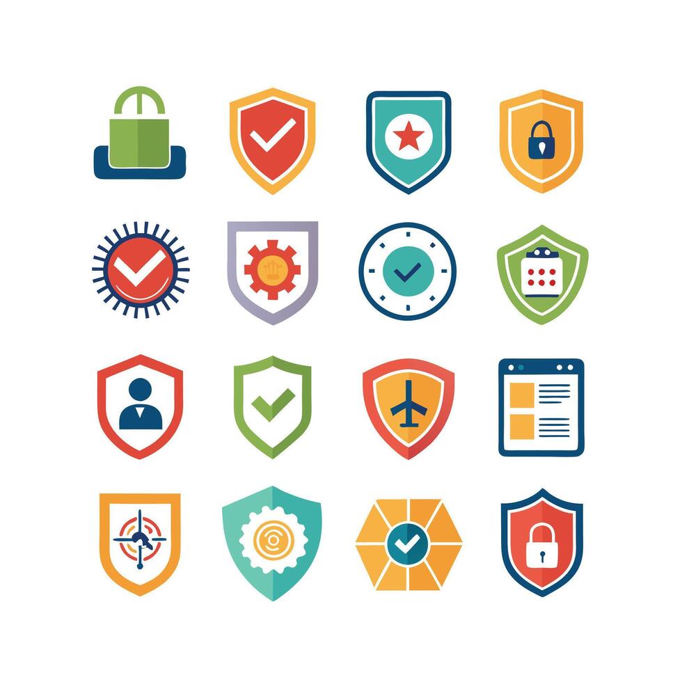 Security Icon Set Collection Illustration vector