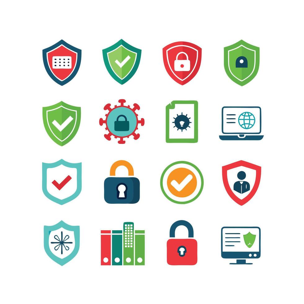 Security Icon Set Collection Illustration vector