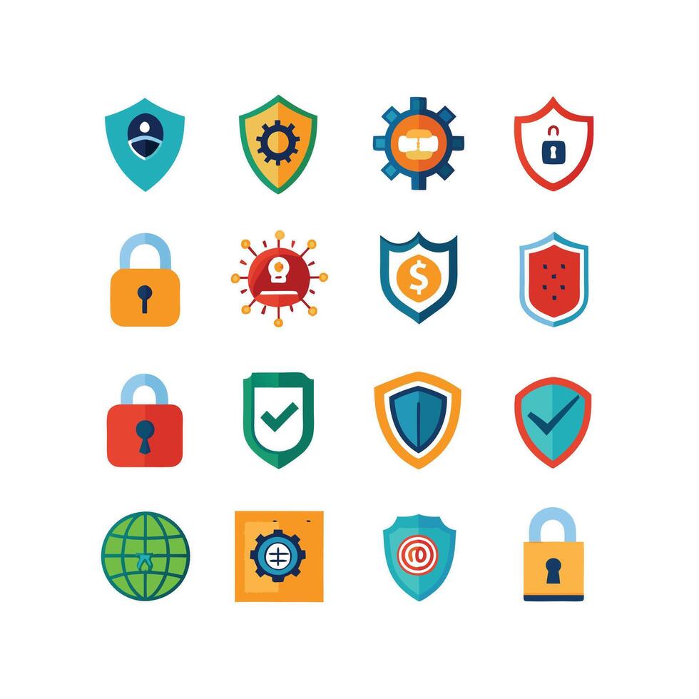 Security Icon Set Collection Illustration vector