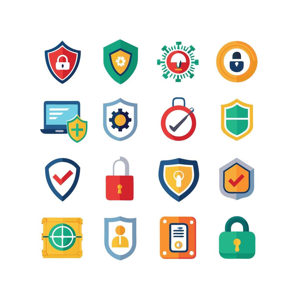Security Icon Set Collection Illustration vector