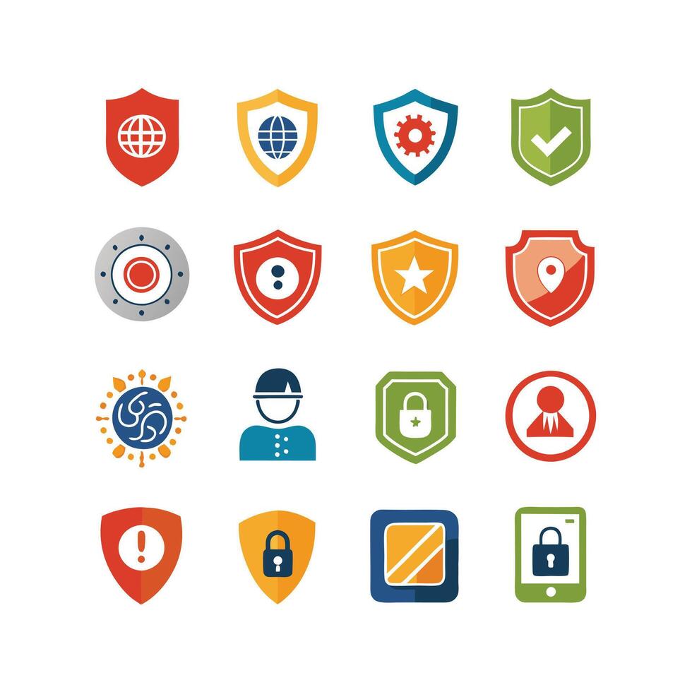 Security Icon Set Collection Illustration vector