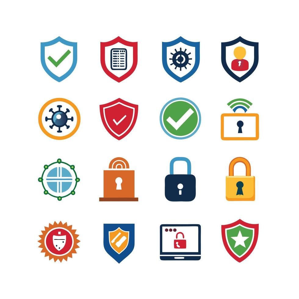 Security Icon Set Collection Illustration vector