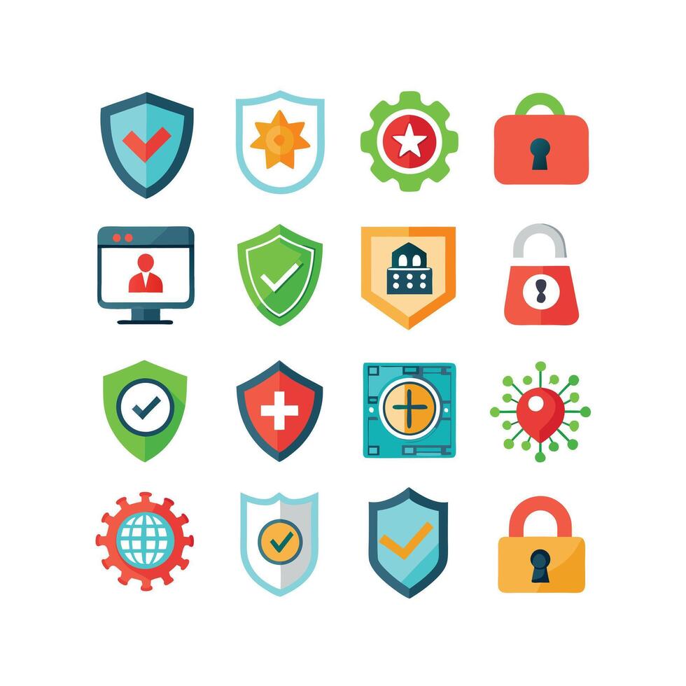 Security Icon Set Collection Illustration vector
