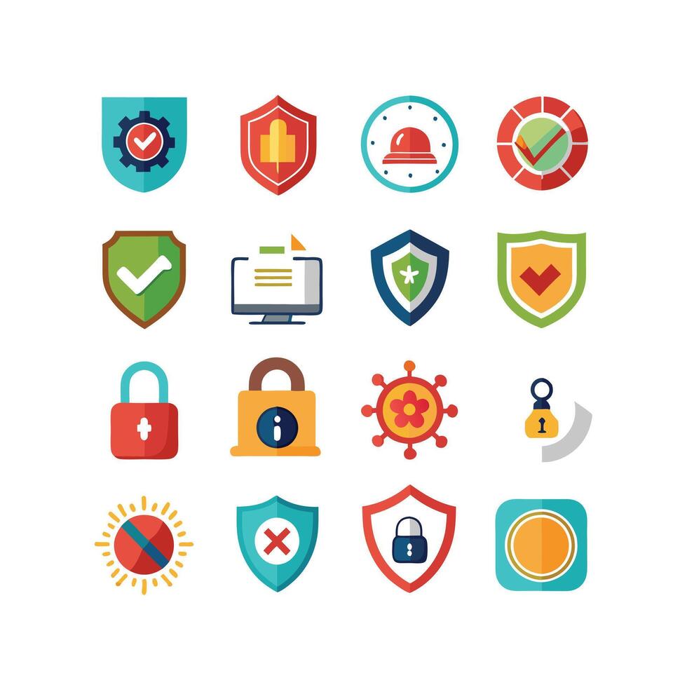 Security Icon Set Collection Illustration vector