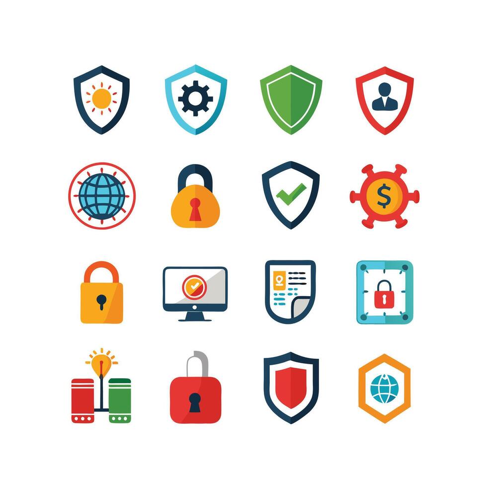 Security Icon Set Collection Illustration vector
