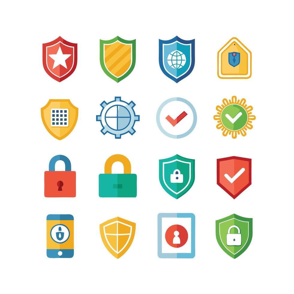 Security Icon Set Collection Illustration vector