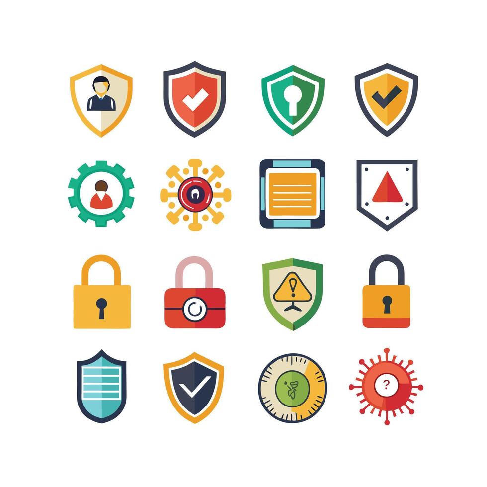 Security Icon Set Collection Illustration vector