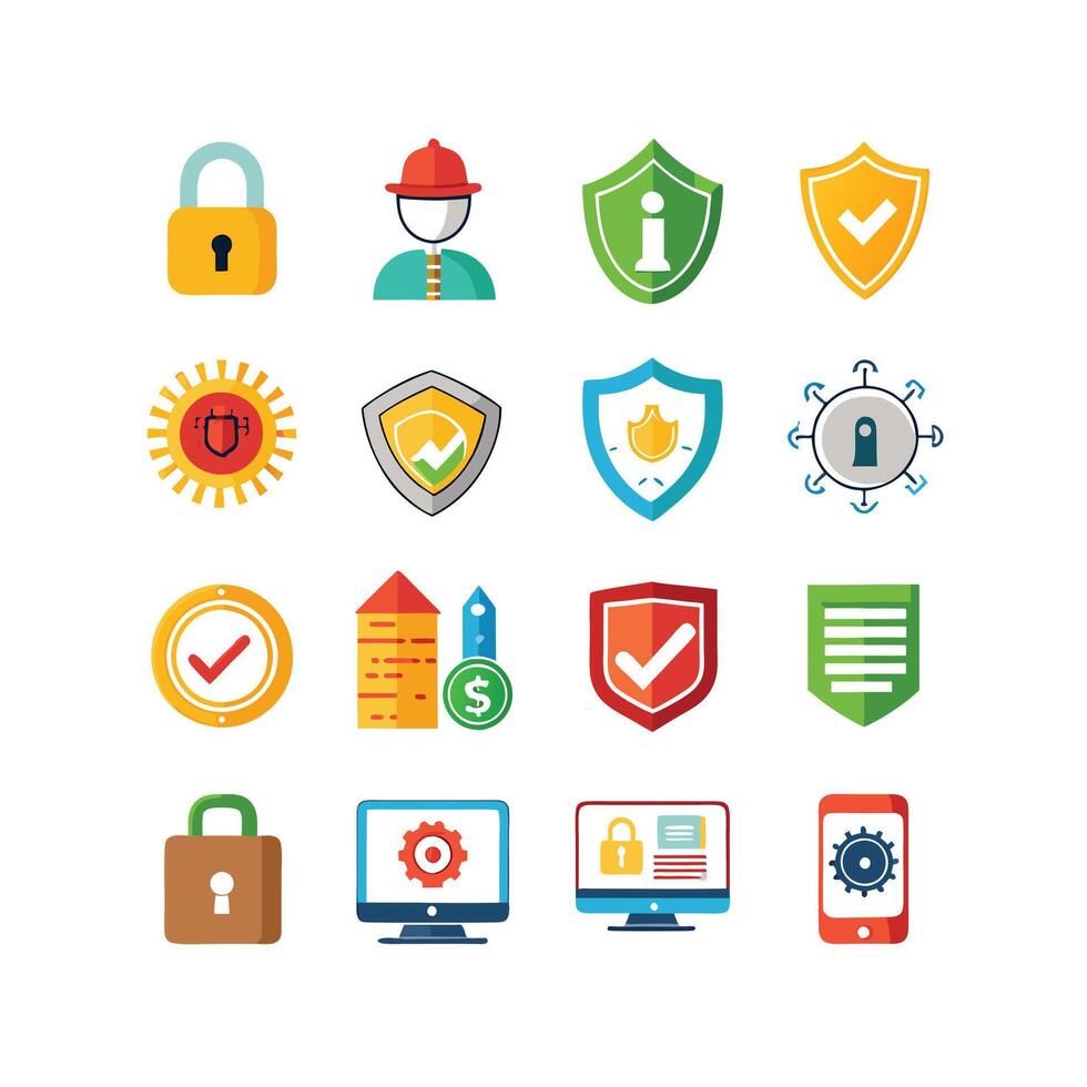 Security Icon Set Collection Illustration vector