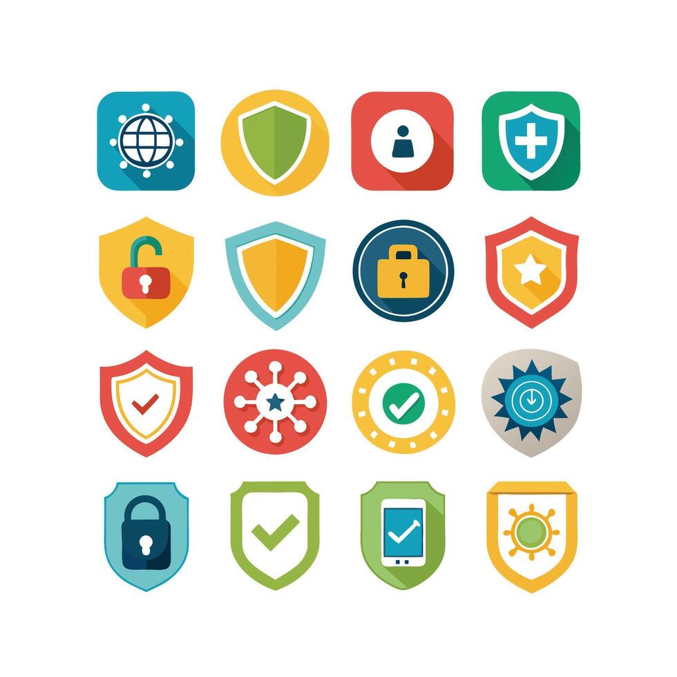 Security Icon Set Collection Illustration vector