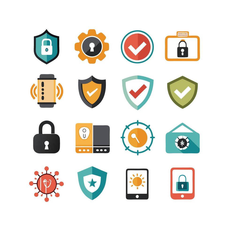 Security Icon Set Collection Illustration vector