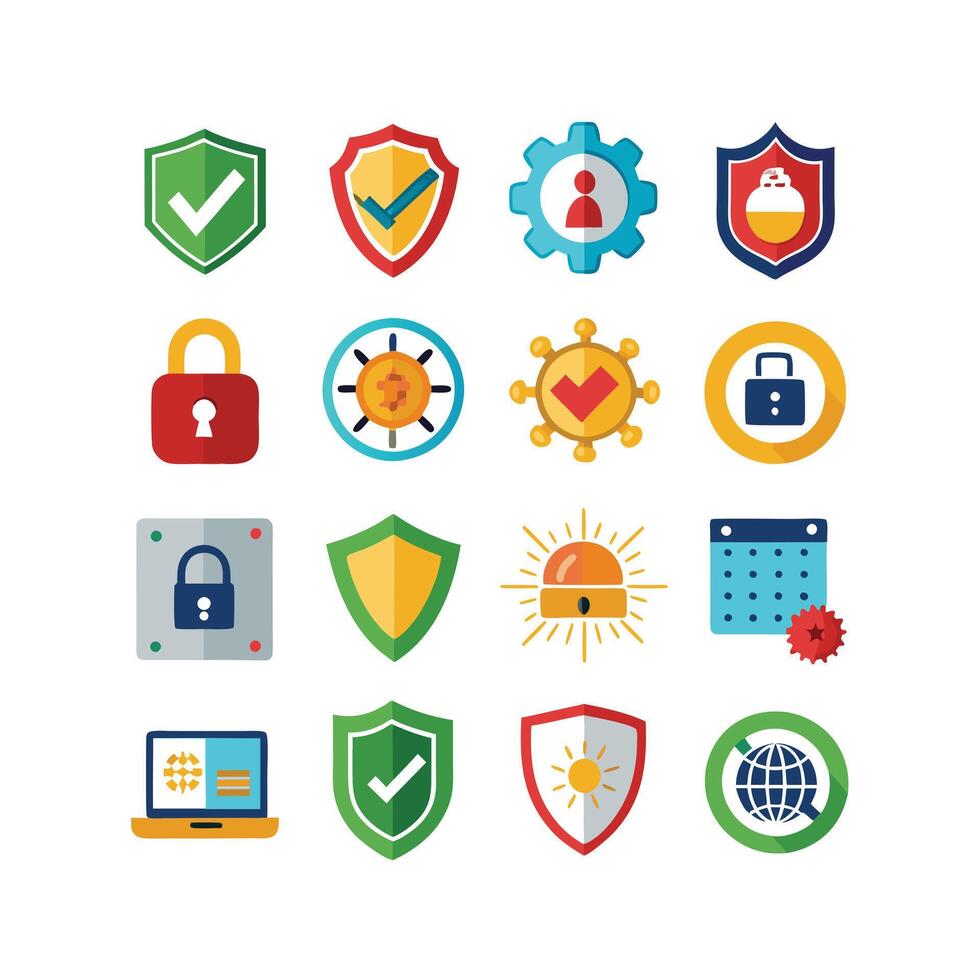Security Icon Set Collection Illustration vector