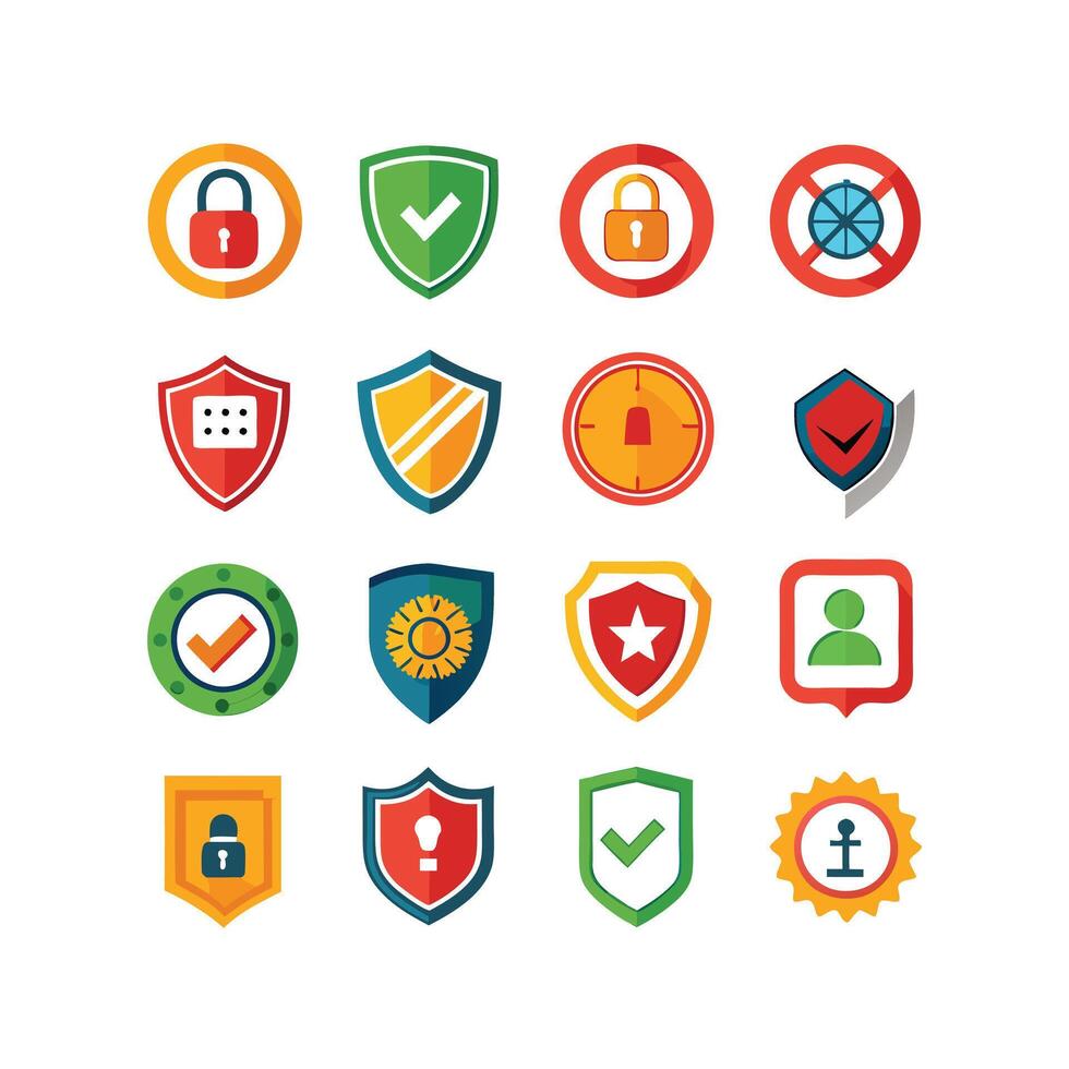 Security Icon Set Collection Illustration vector