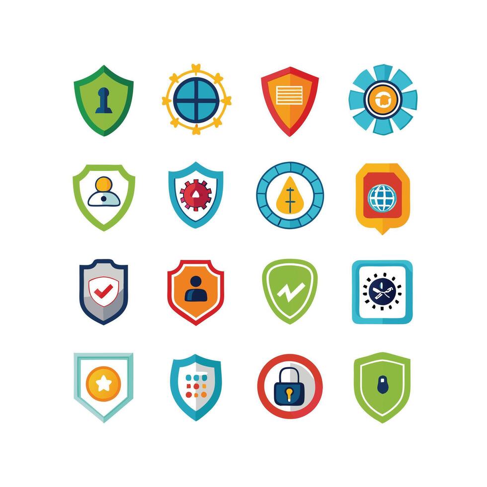Security Icon Set Collection Illustration vector