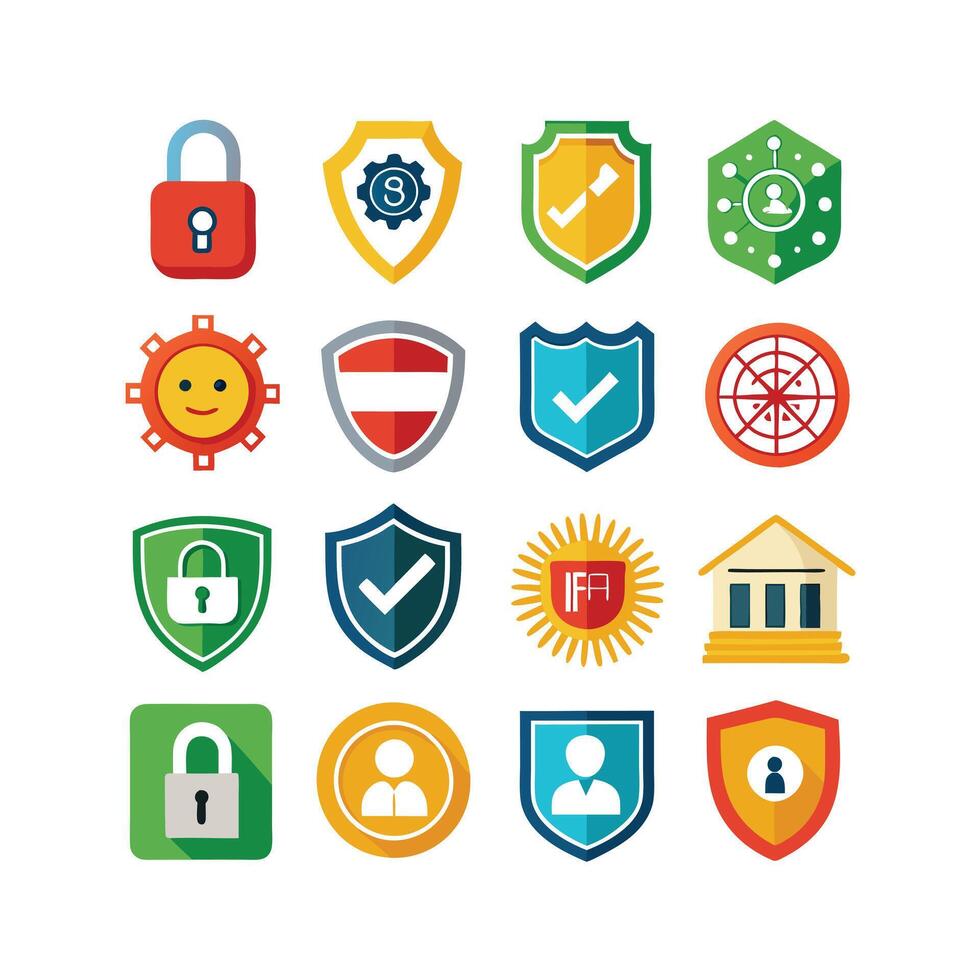 Security Icon Set Collection Illustration vector