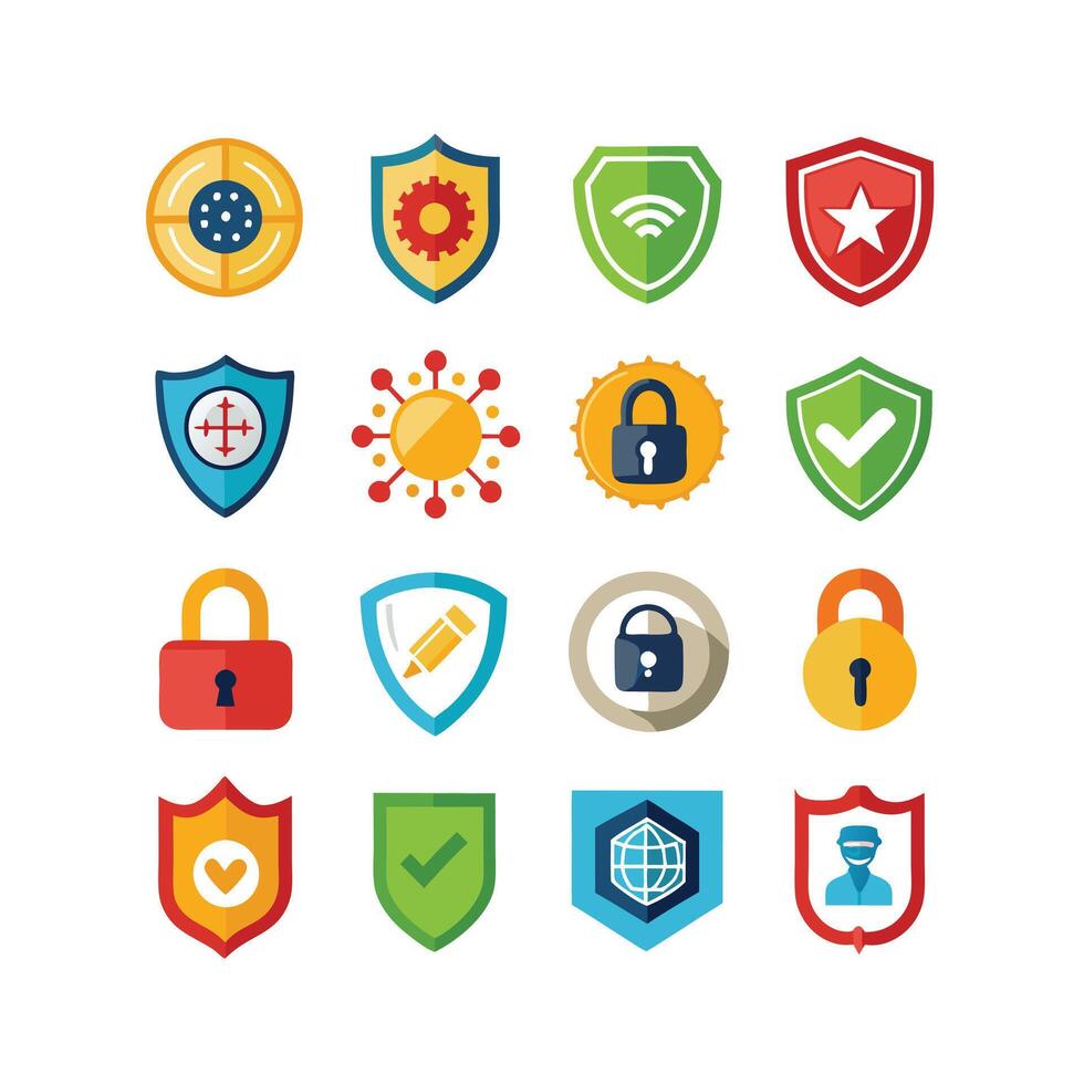 Security Icon Set Collection Illustration vector