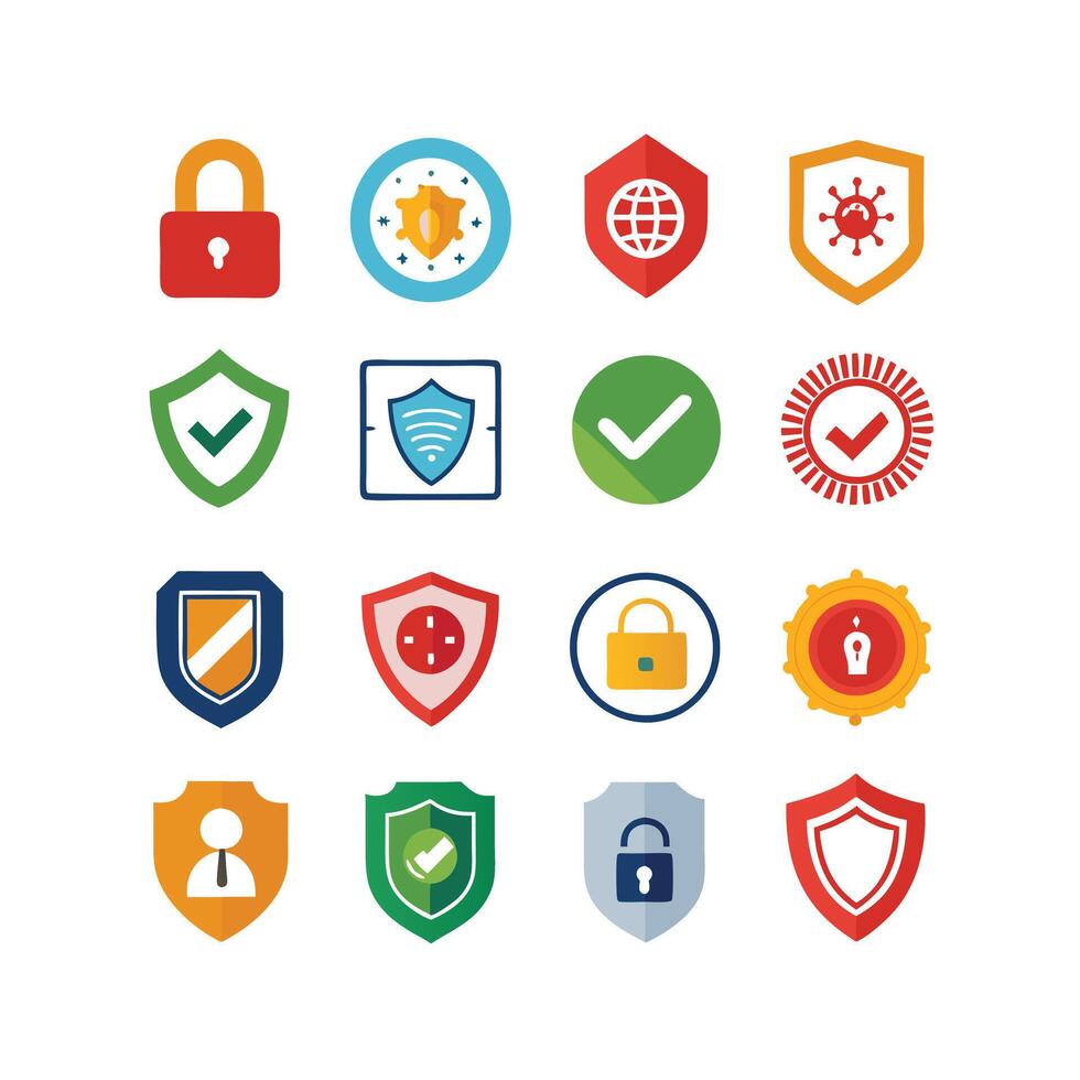Security Icon Set Collection Illustration vector