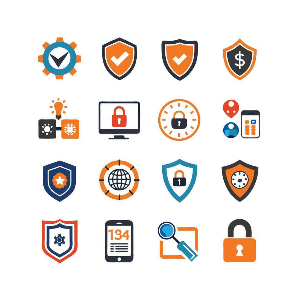Security Icon Set Collection Illustration vector