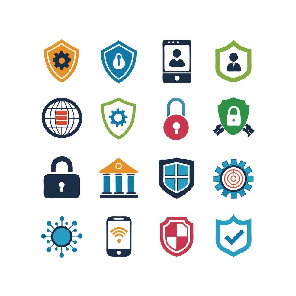 Security Icon Set Collection Illustration vector