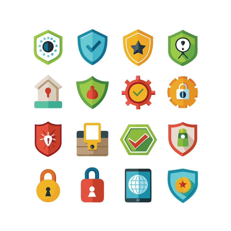 Security Icon Set Collection Illustration vector