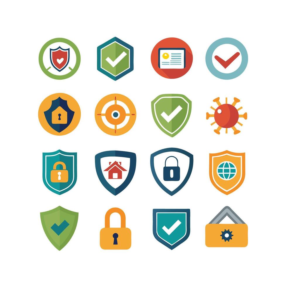 Security Icon Set Collection Illustration vector