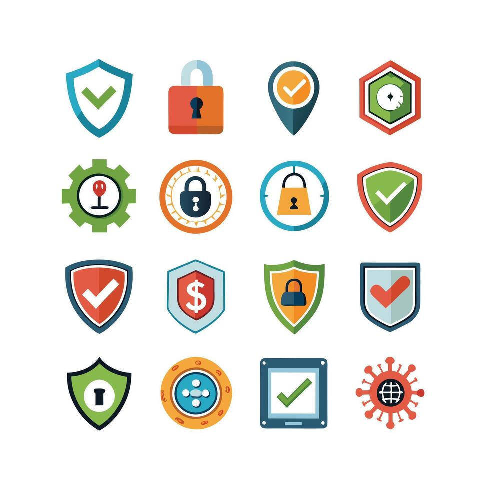 Security Icon Set Collection Illustration vector
