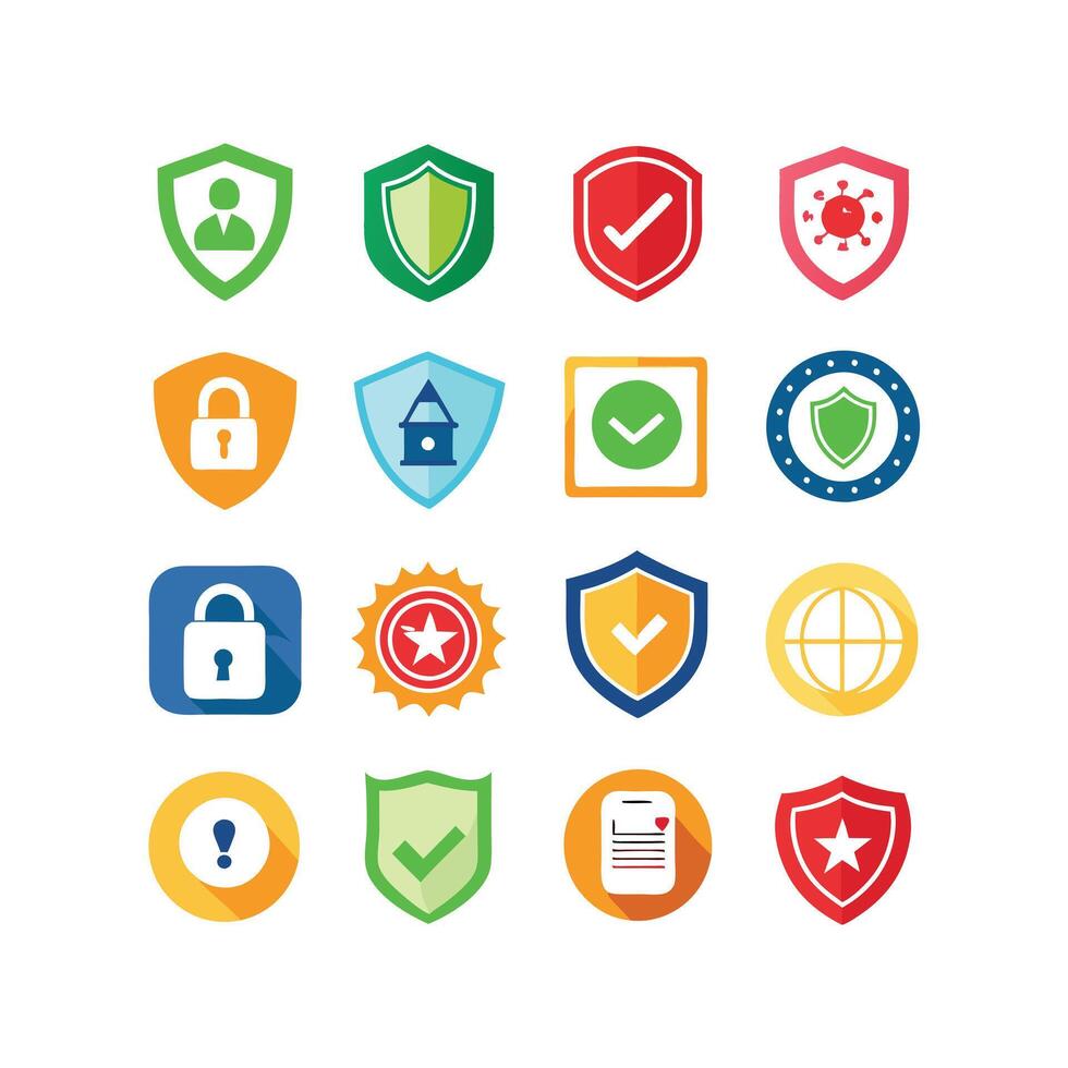 Security Icon Set Collection Illustration vector