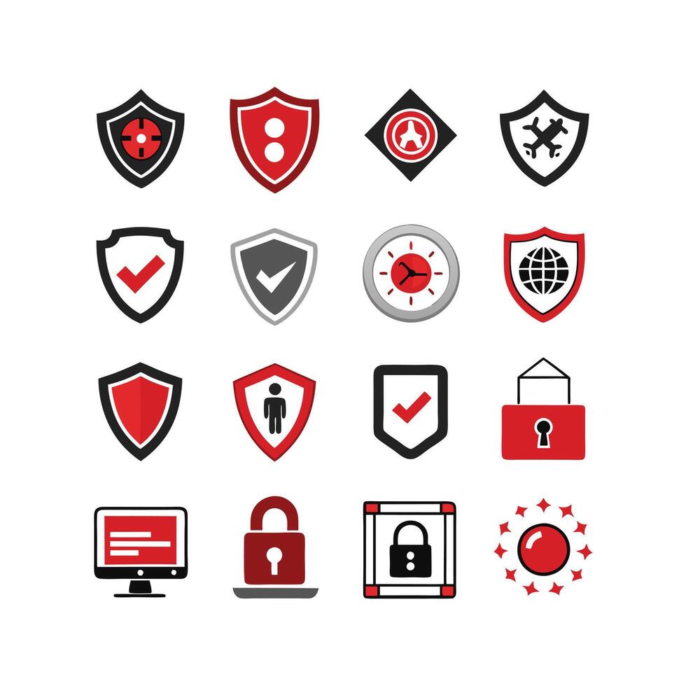 Security Icon Set Collection Illustration vector