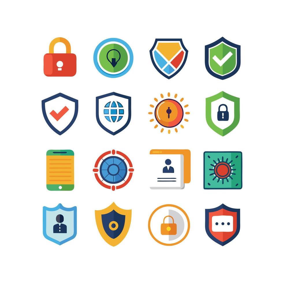 Security Icon Set Collection Illustration vector