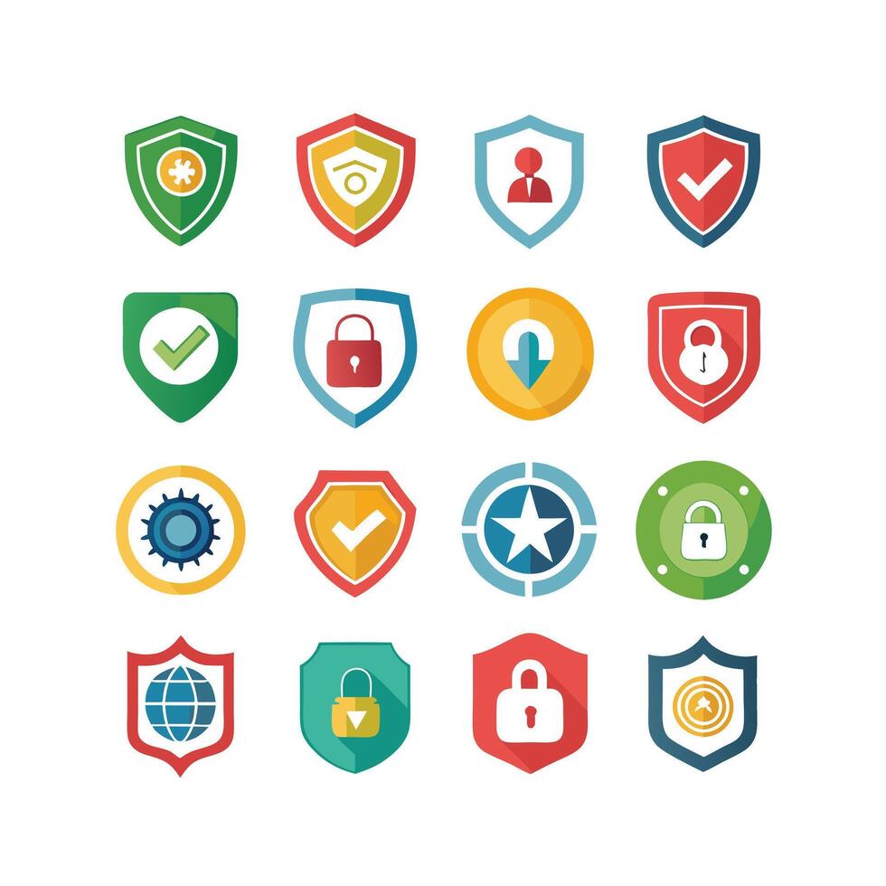 Security Icon Set Collection Illustration vector