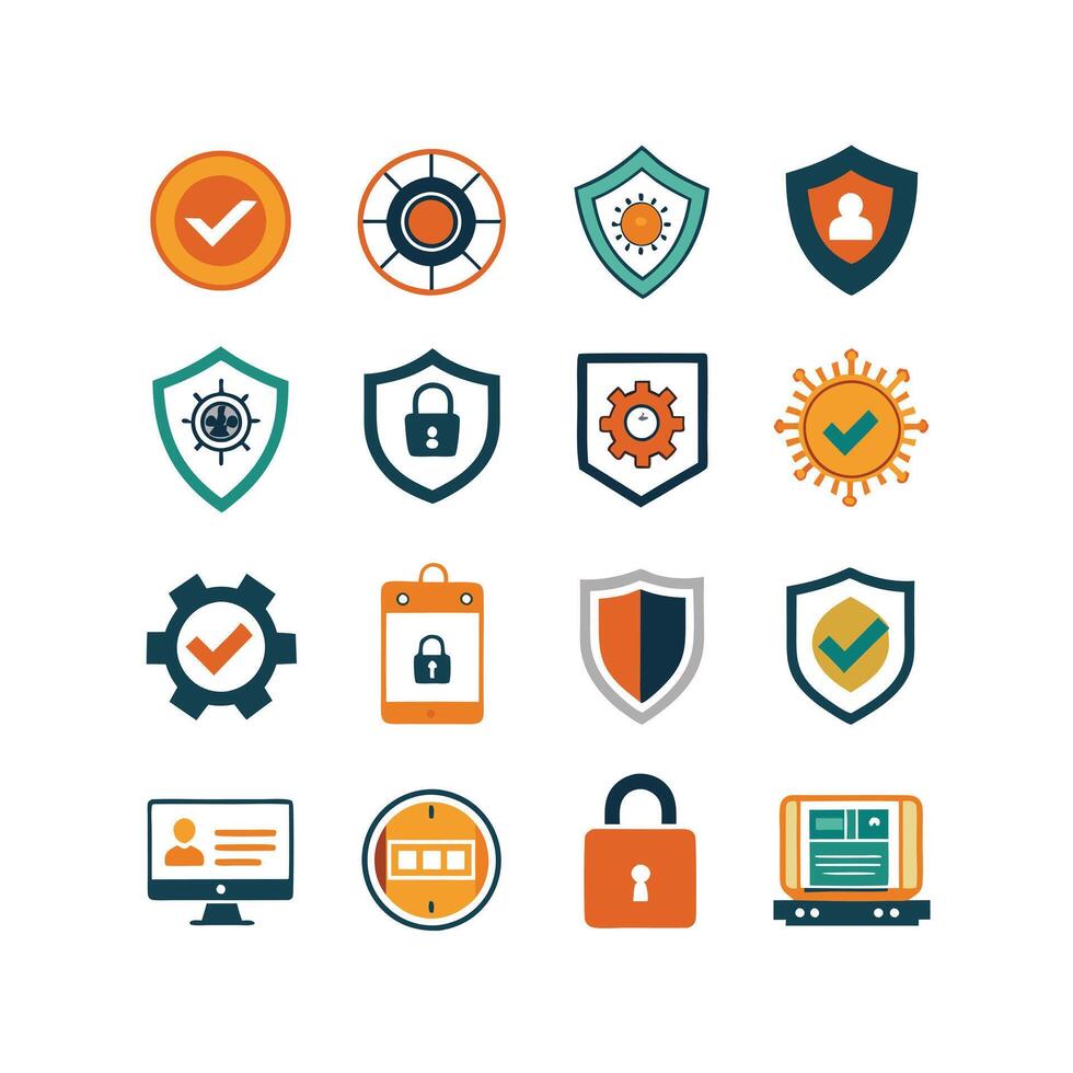 Security Icon Set Collection Illustration vector