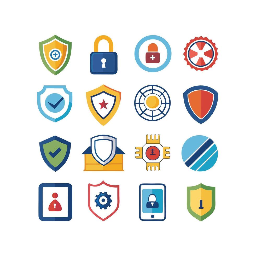 Security Icon Set Collection Illustration vector