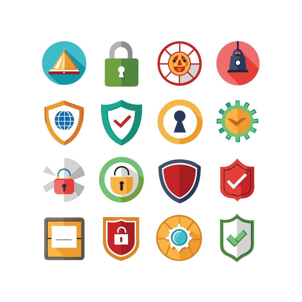 Security Icon Set Collection Illustration vector