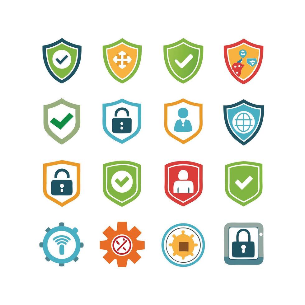 Security Icon Set Collection Illustration vector