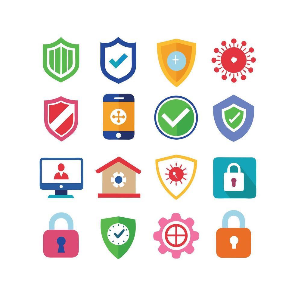 Security Icon Set Collection Illustration vector