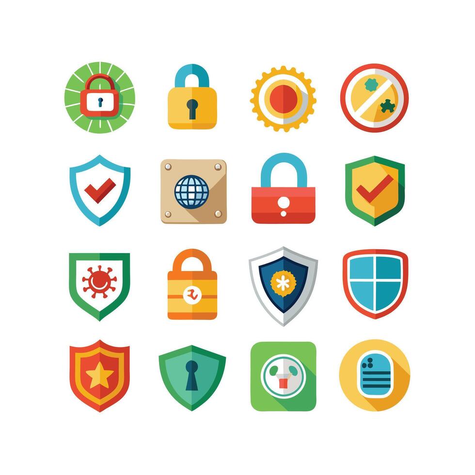 Security Icon Set Collection Illustration vector