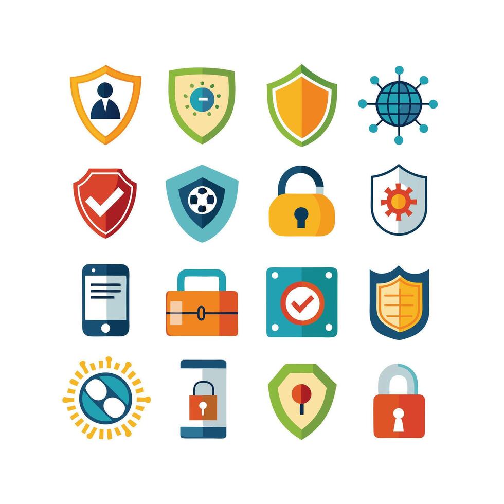 Security Icon Set Collection Illustration vector