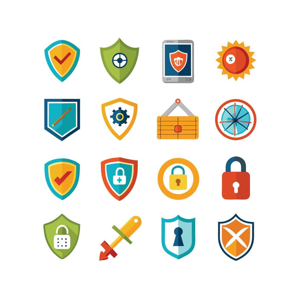 Security Icon Set Collection Illustration vector