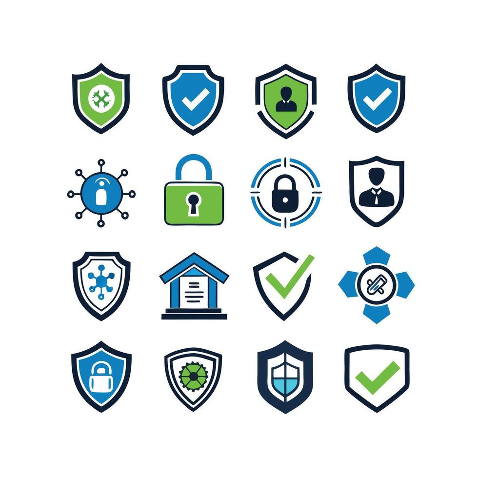 Security Icon Set Collection Illustration vector