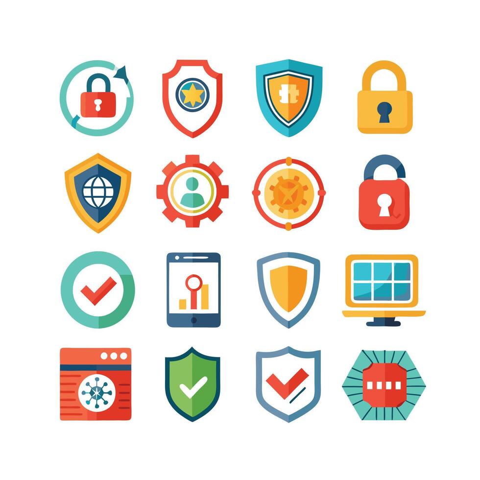 Security Icon Set Collection Illustration vector