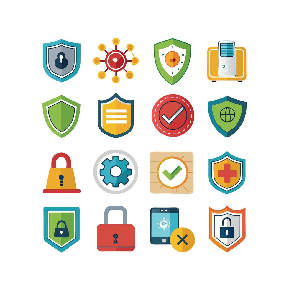 Security Icon Set Collection Illustration vector