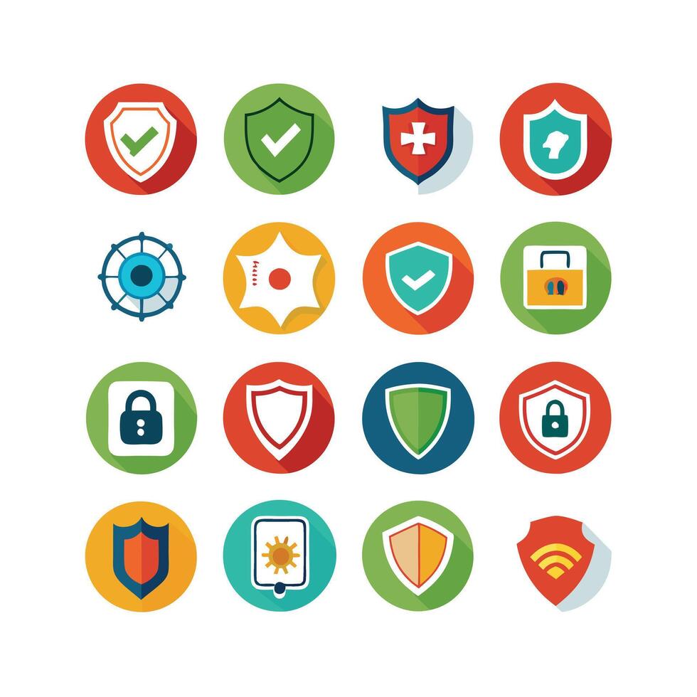 Security Icon Set Collection Illustration vector