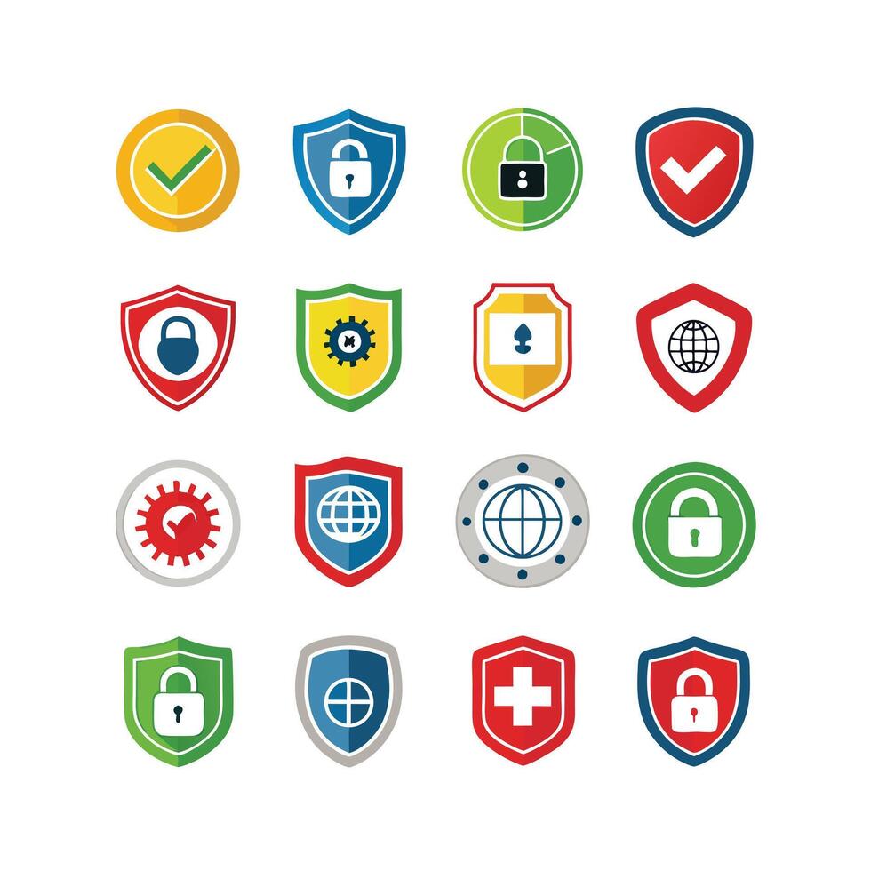 Security Icon Set Collection Illustration vector