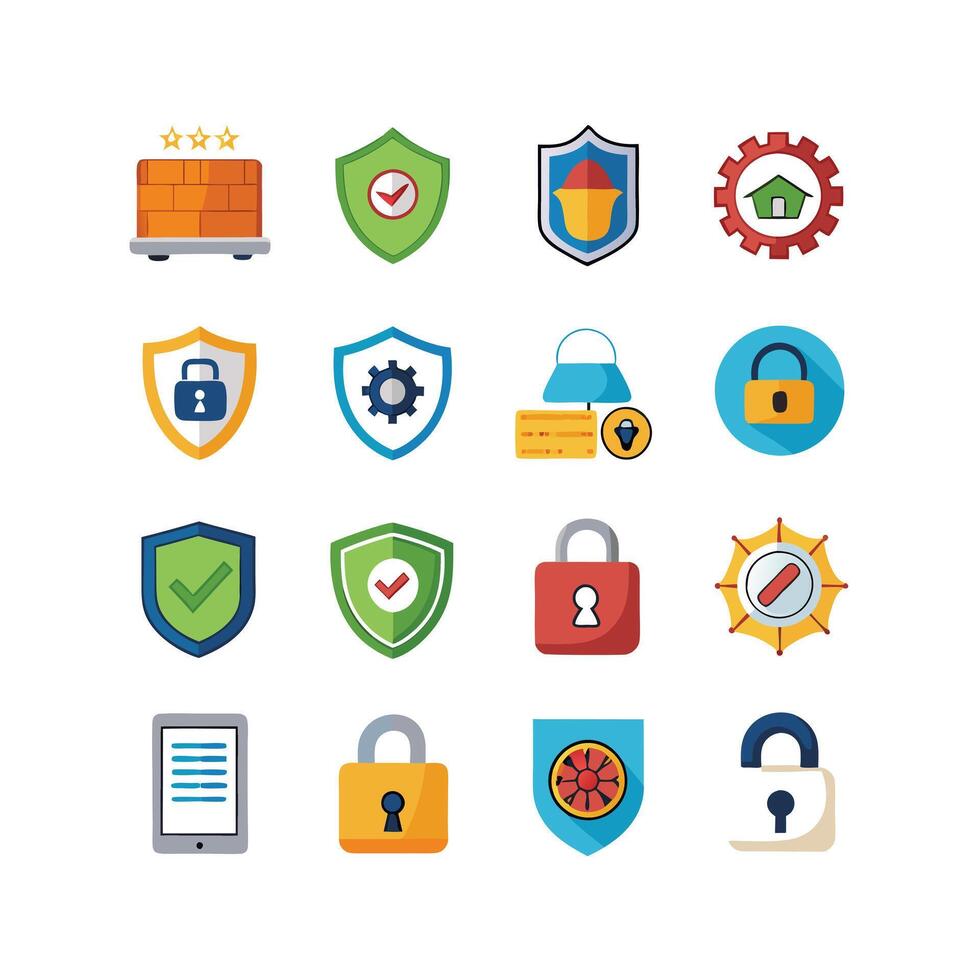 Security Icon Set Collection Illustration vector