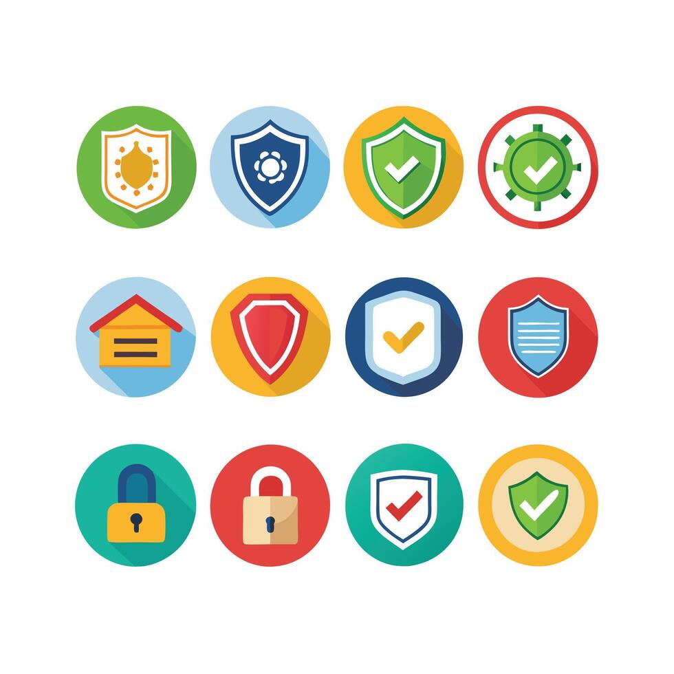 Security Icon Set Collection Illustration vector