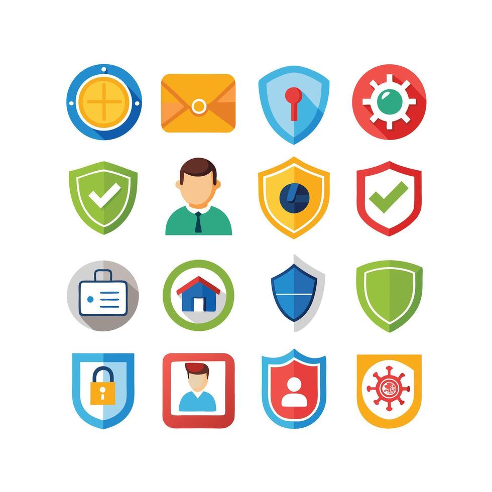 Security Icon Set Collection Illustration vector